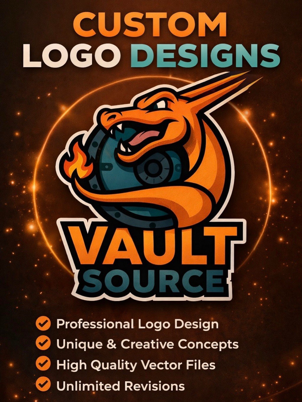 PROFESSIONAL CUSTOM LOGO DESIGN – UNLIMITED REVISIONS