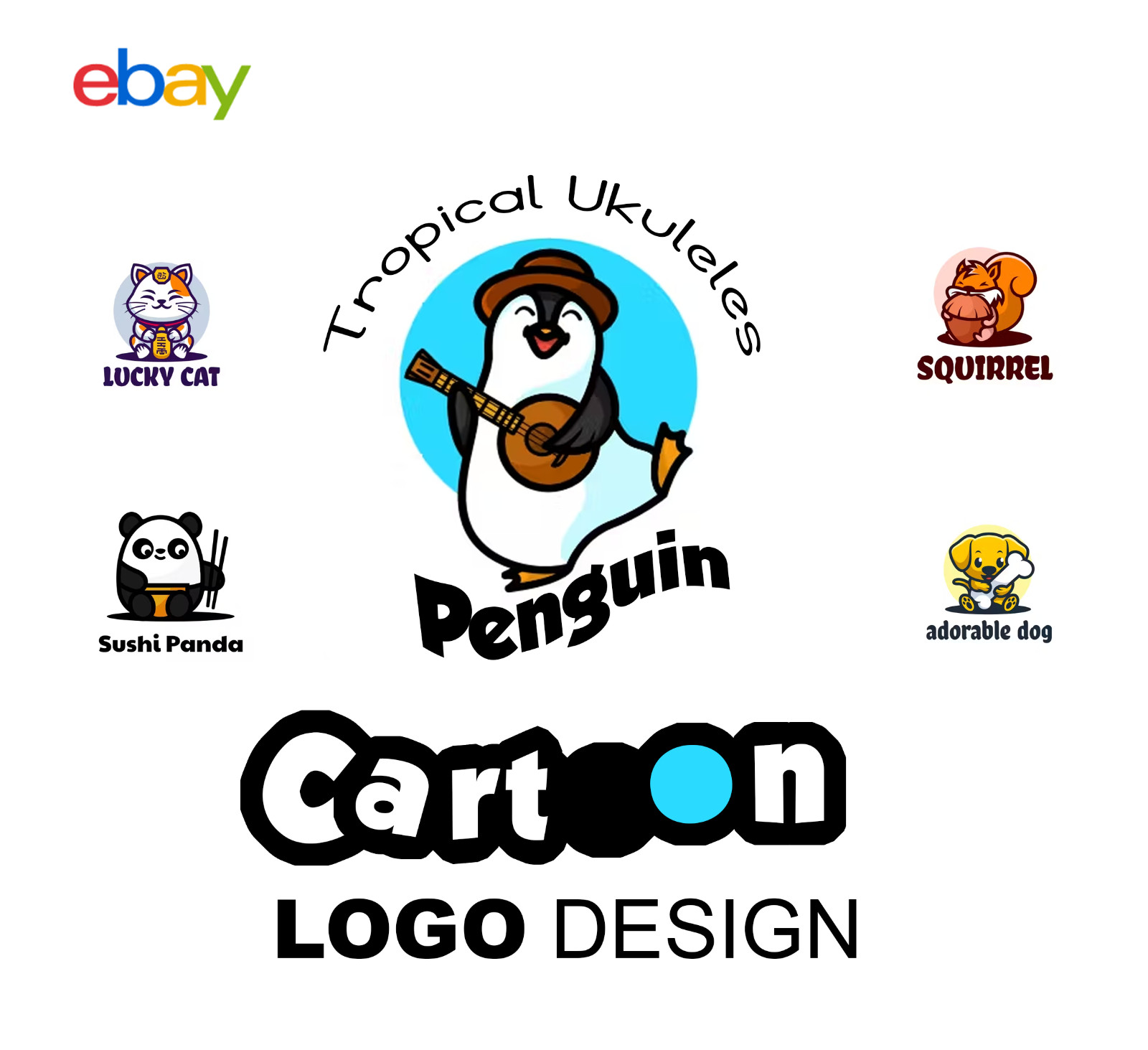 CARTOON LOGO DESIGN – MASCOT LOGO DESIGN- CUSTOM DESIGN + UNLIMITED REVISIONS