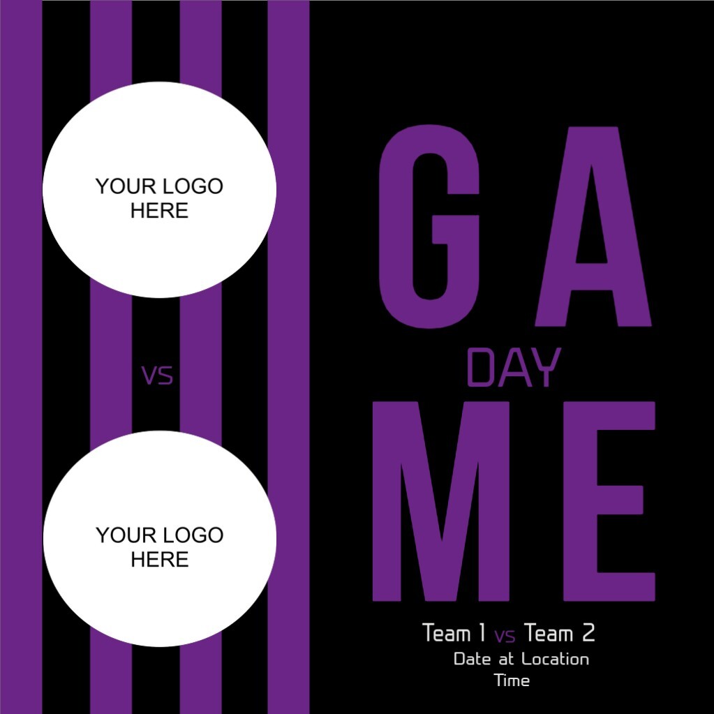 Custom Sports Gameday Graphic