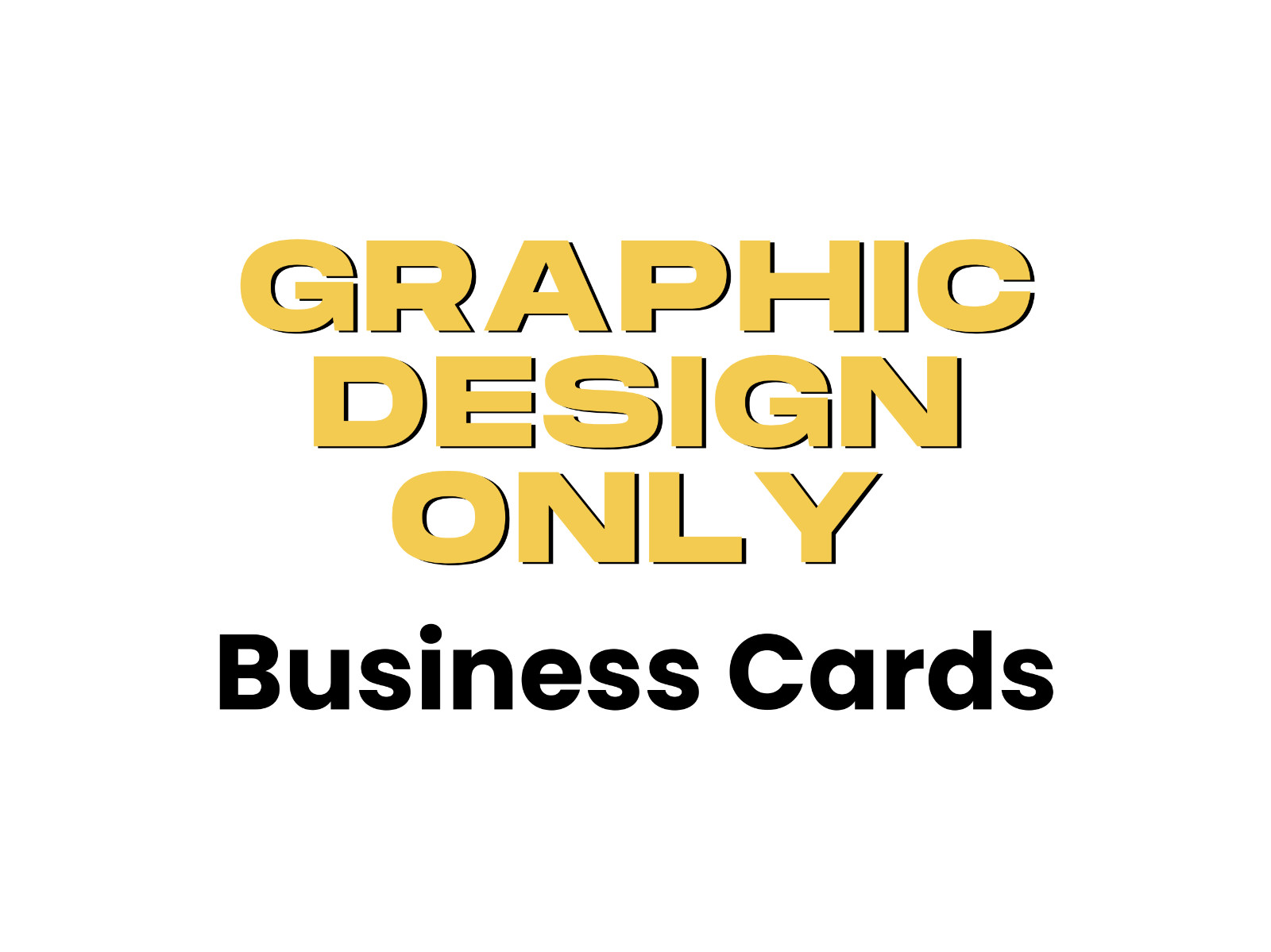 Graphic Design Service – Business Cards