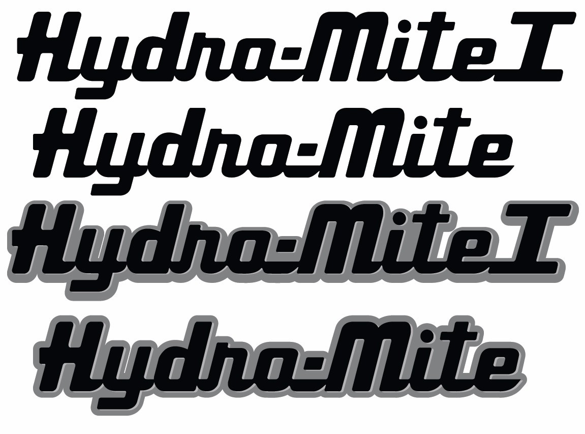 Hydromite boat decal hydro-mite original logo vintage small old boat sticker